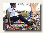 Alberto wowed the crowds with his rowbike -  alfredo-rowbike